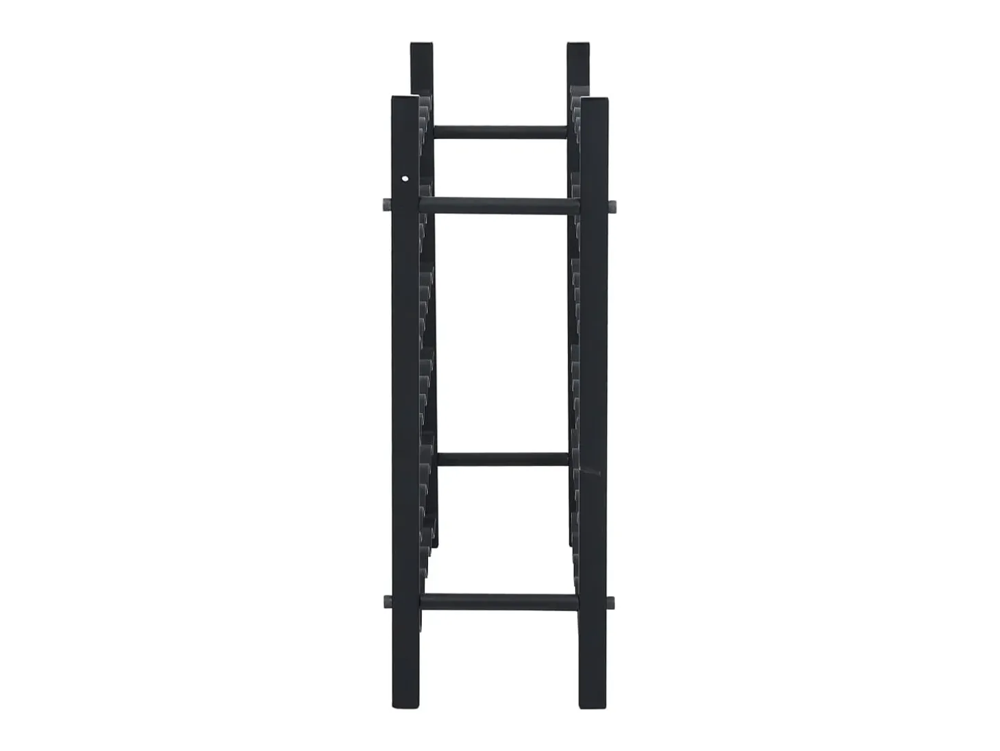 Garrafeira para 36 garrafas ferro preto PT862433