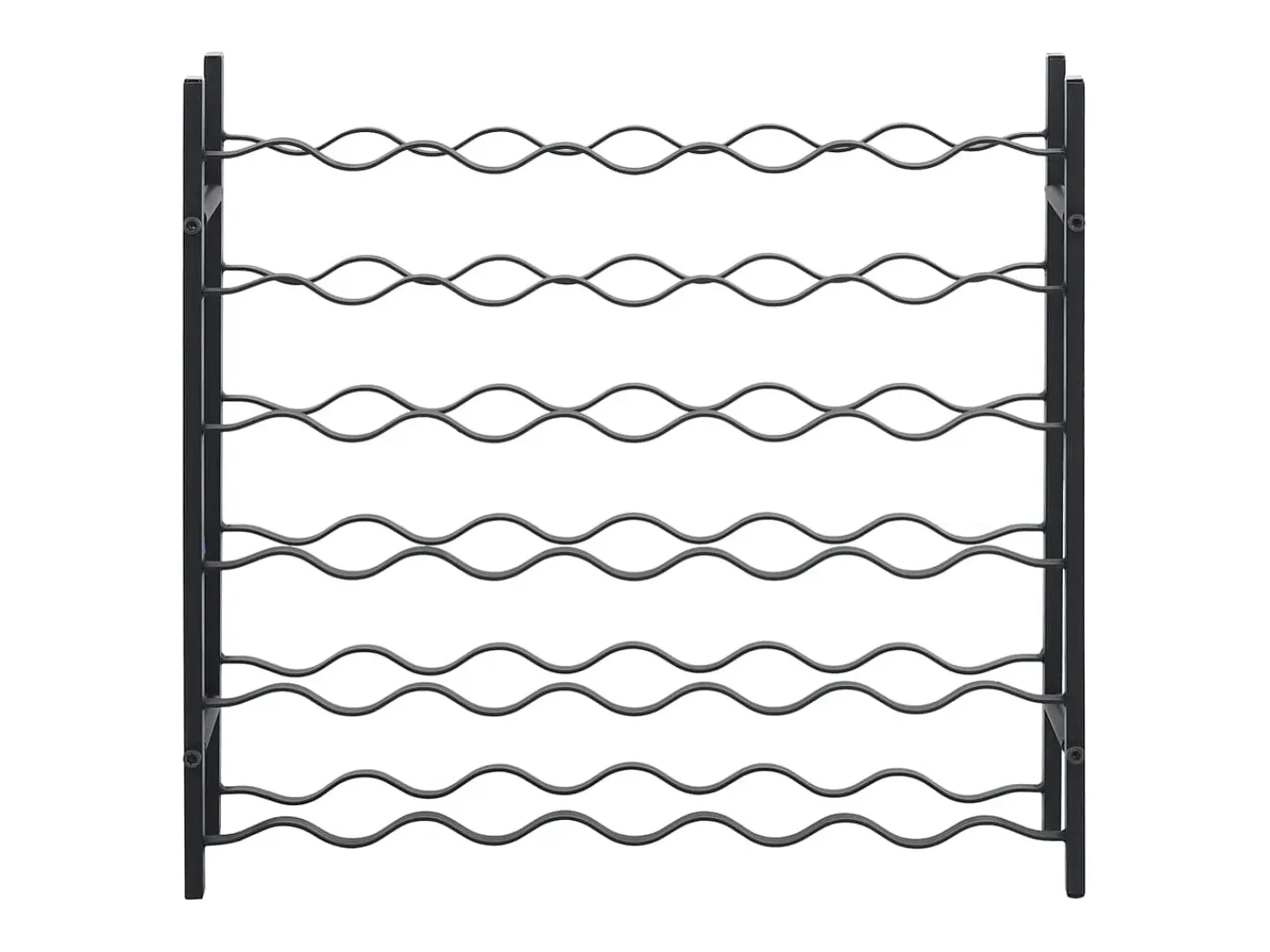 Garrafeira para 36 garrafas ferro preto PT862433