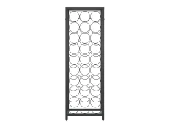 Garrafeira para 27 garrafas 34x18x100 cm ferro forjado preto PT812170