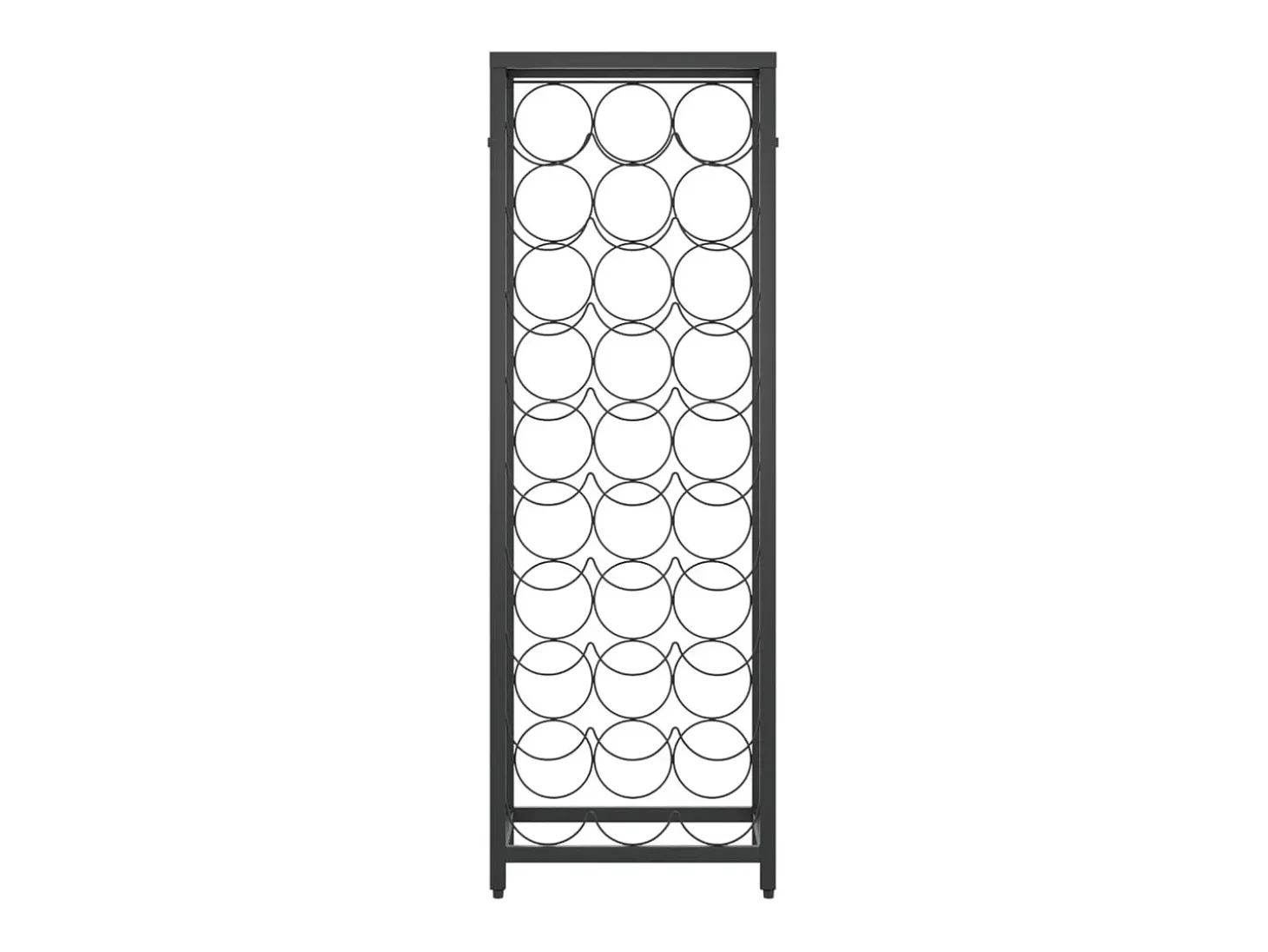 Garrafeira para 27 garrafas 34x18x100 cm ferro forjado preto PT812170