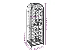 Garrafeira, suporte de metal para 45 garrafas de vinho PT109390