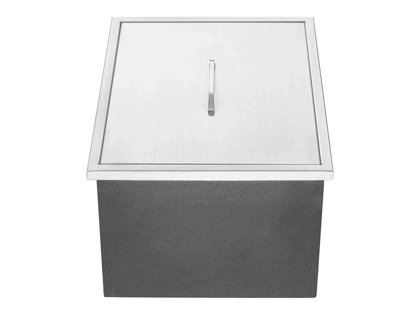 Geladeira Embutida SucceBuy, 53 x 43 x 46 cm, Baldes de Gelo de Aço Inoxidável com Tampa, Bar de Gelados para Cozinha Exterior