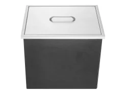 Geladeira Embutida SucceBuy, 51 x 35 x 30 cm, Baldes de Gelo de Aço Inoxidável com Tampa, Bar de Gelados para Cozinha Exterior