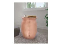 Gloria | Mesa de Centro 40 cm em Alumínio Cor de Cobre