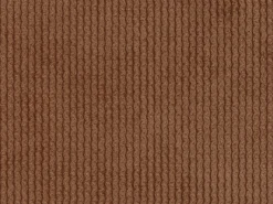 Grande sofá de canto esquerdo veludo canelado terracota POGNI de Maison Céphy