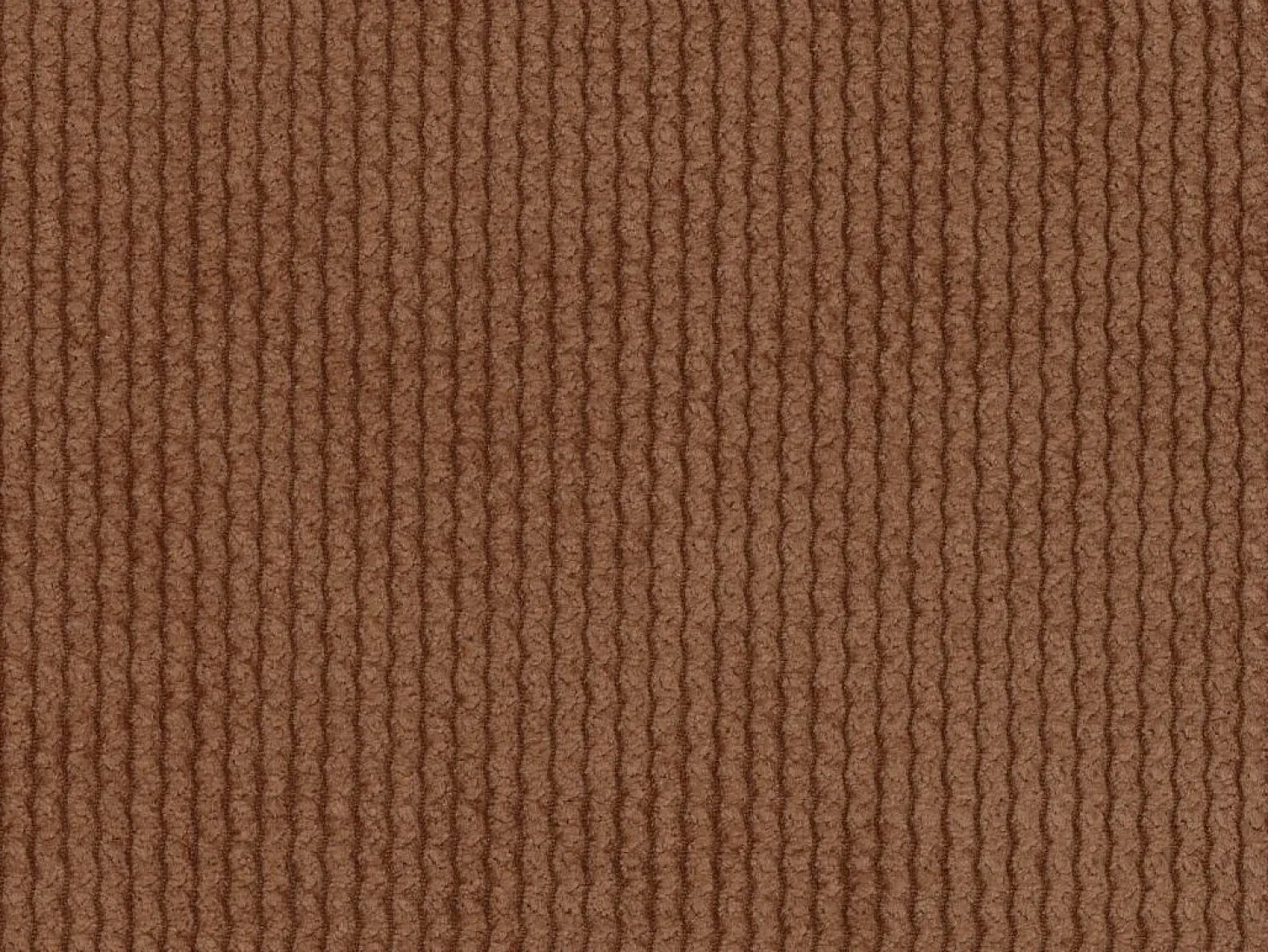 Grande sofá de canto esquerdo veludo canelado terracota POGNI de Maison Céphy