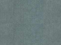 Grande sofá de canto esquerdo em veludo canelado azul estilo design POGNI da Maison Céphy