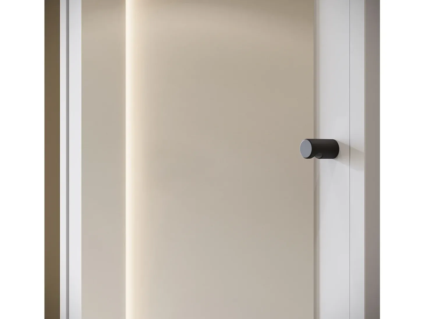 Guarda roupa moderna 90 cm roupeiro de entrada com espelho prateleiras e varão mate branco