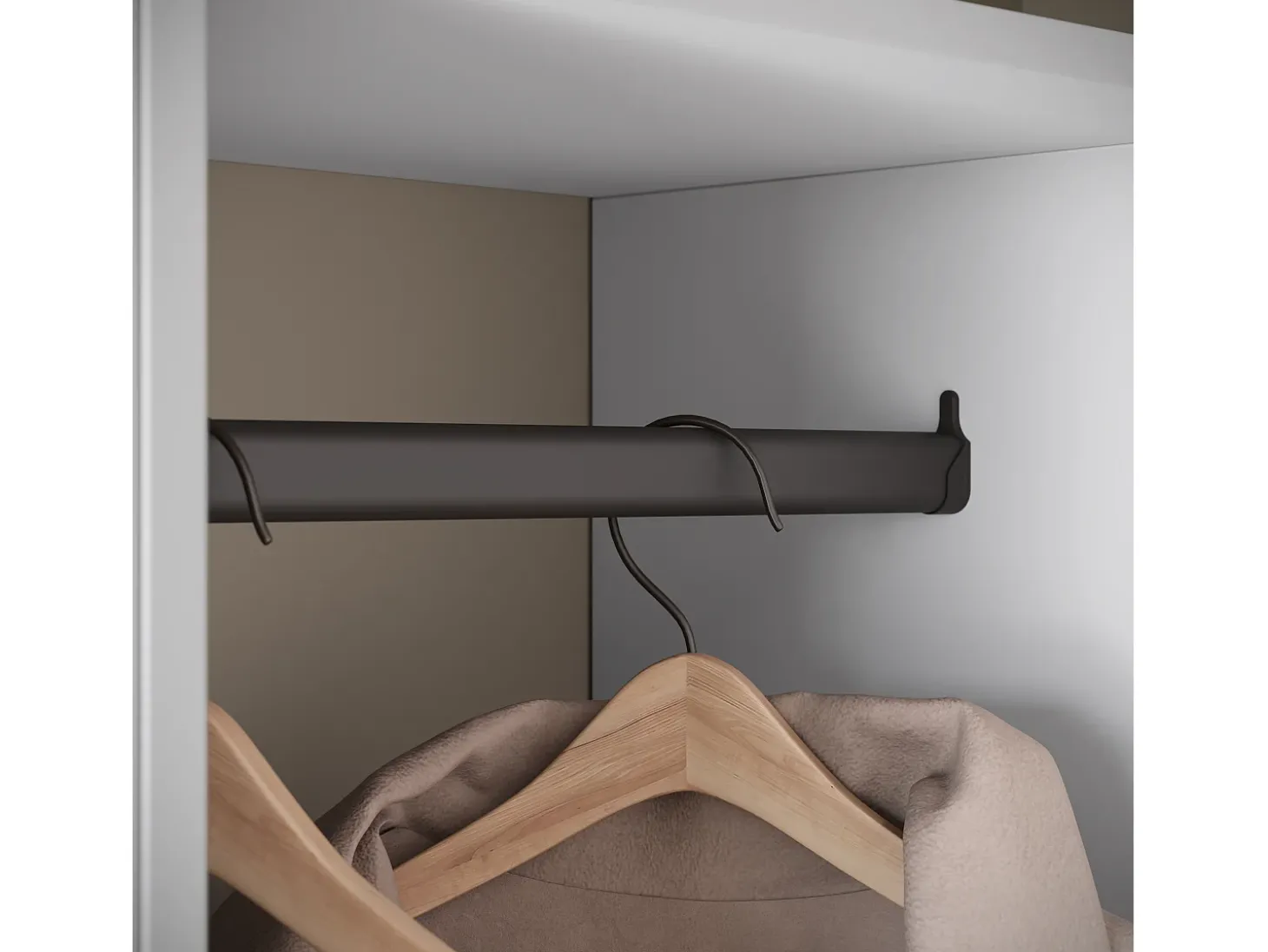 Guarda roupa moderna 90 cm roupeiro de entrada com espelho prateleiras e varão mate branco