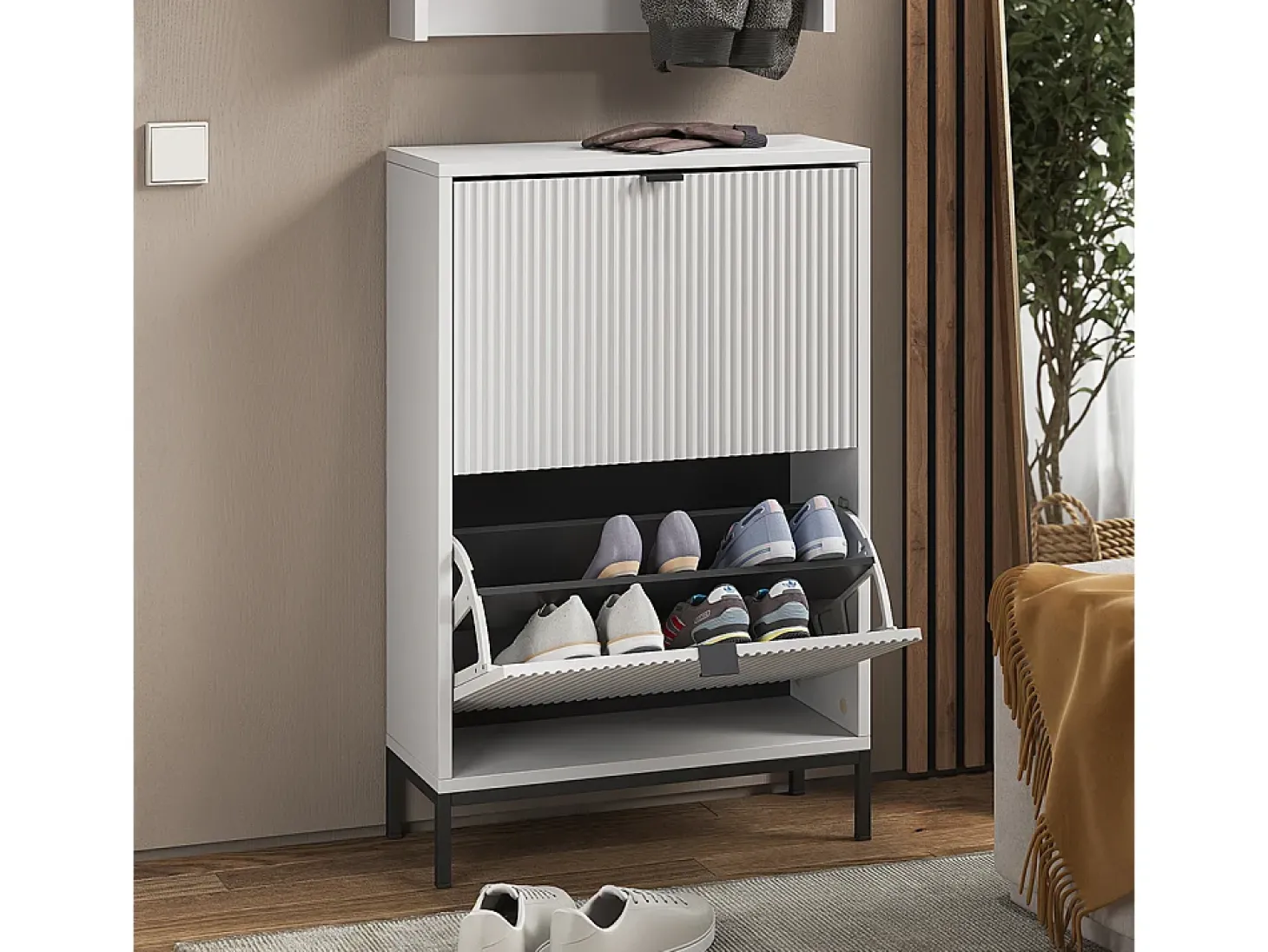 Guarda-roupa branco 60x24x92 eliza