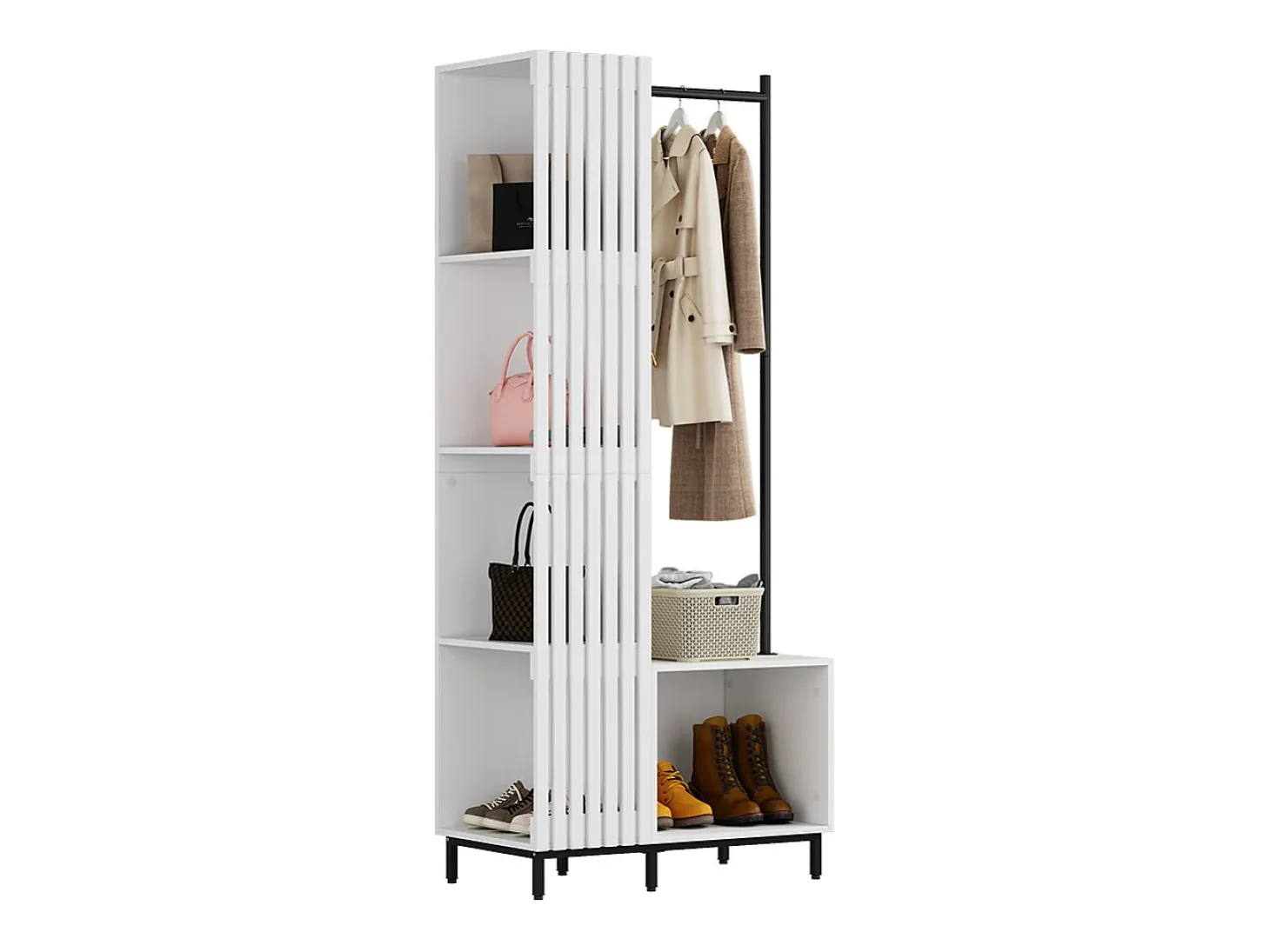 Guarda-roupa branco 80x45x187 zinto