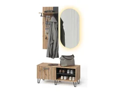 Guarda-roupa carvalho wotan 43x26.6x110 amber