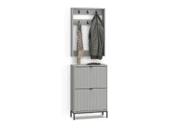 Guarda-roupa cinza 60x24x92 eliza