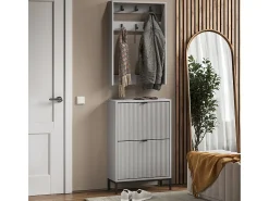 Guarda-roupa cinza 60x24x92 eliza