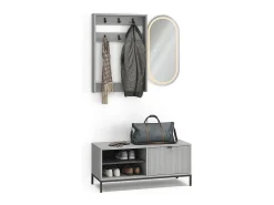 Guarda-roupa cinza 100x40x45 eliza
