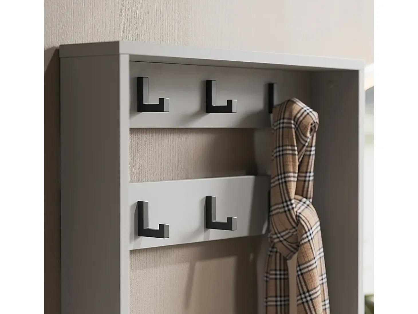 Guarda-roupa cinza 100x40x45 eliza