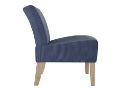 Hazen | Cadeira Lounge em Tecido Azul Marinho