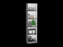 Home Xs Estante de livros em melamina, com 5 prateleiras e design elegante 180.60 cm X 45 cm X 29.89 cm , Multicolor