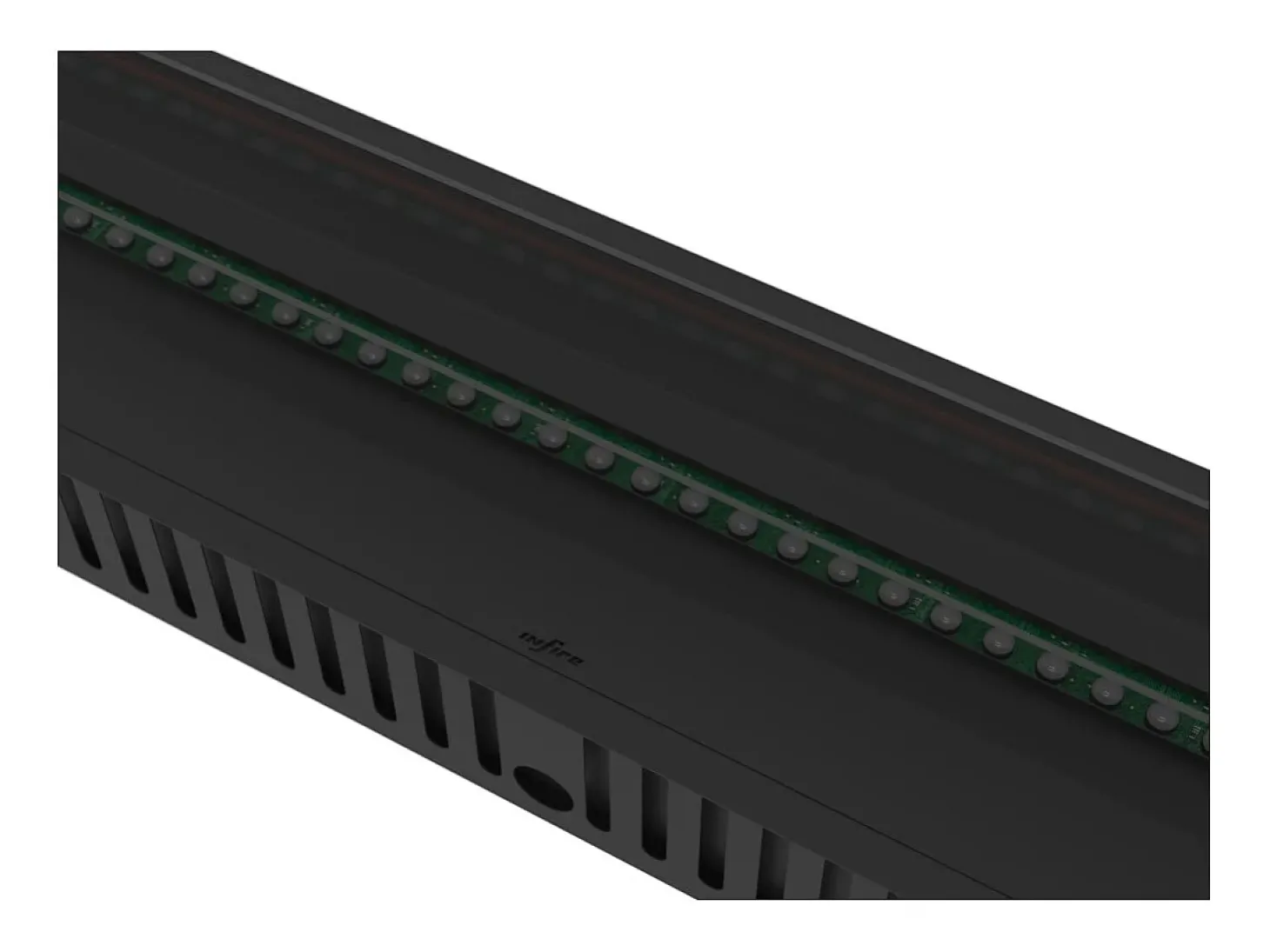 Invapo Insert 2200 Lareira a vapor embutida - Chama multicolorida 3D, app, tanque 4,8 l, recarga automática - 220 cm