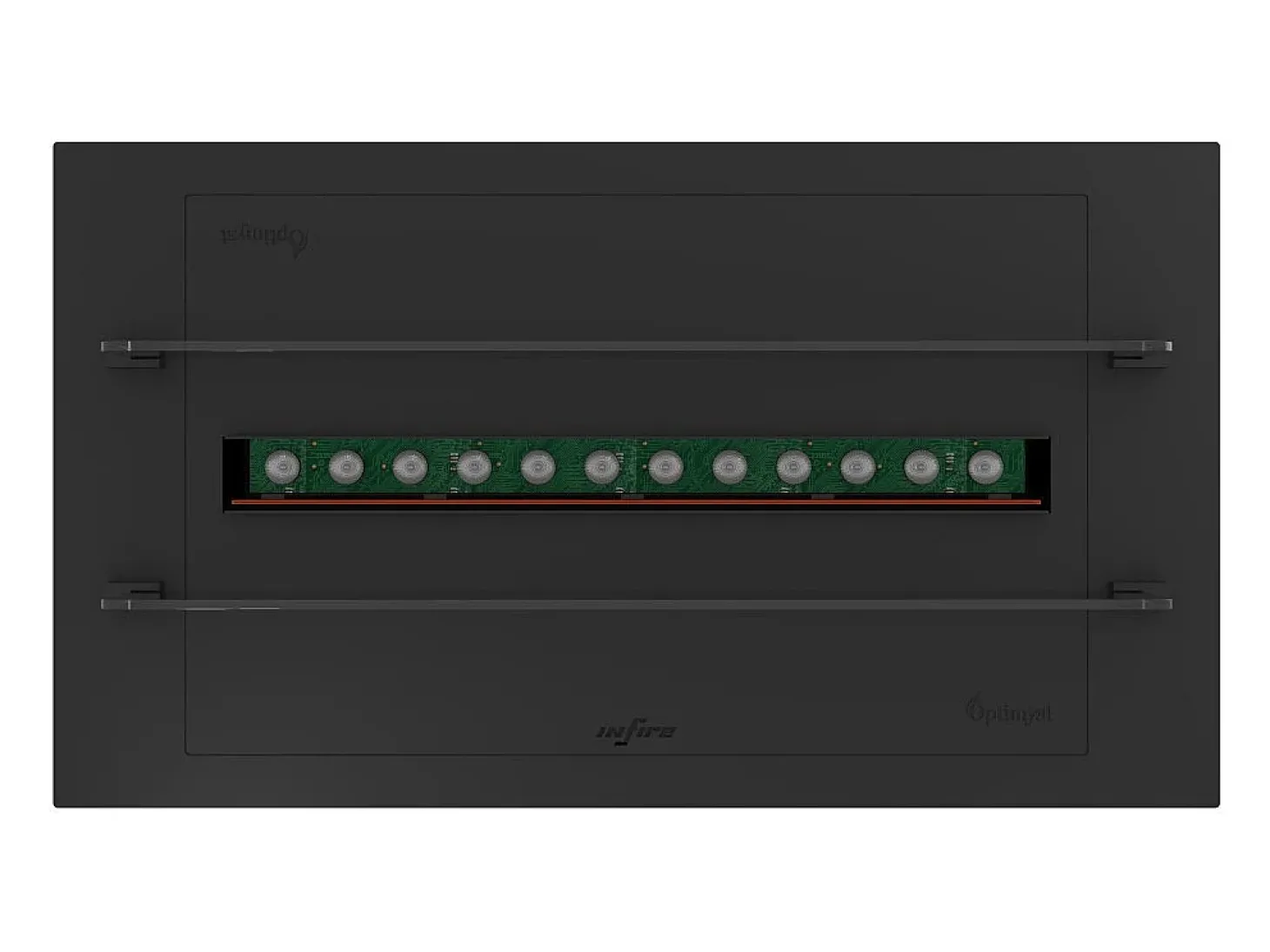 Invapo Insert 700 Lareira embutida a vapor de água - Chama multicolorida, efeito 3D e controle por aplicativo, tanque de 1,2 l - 70 cm