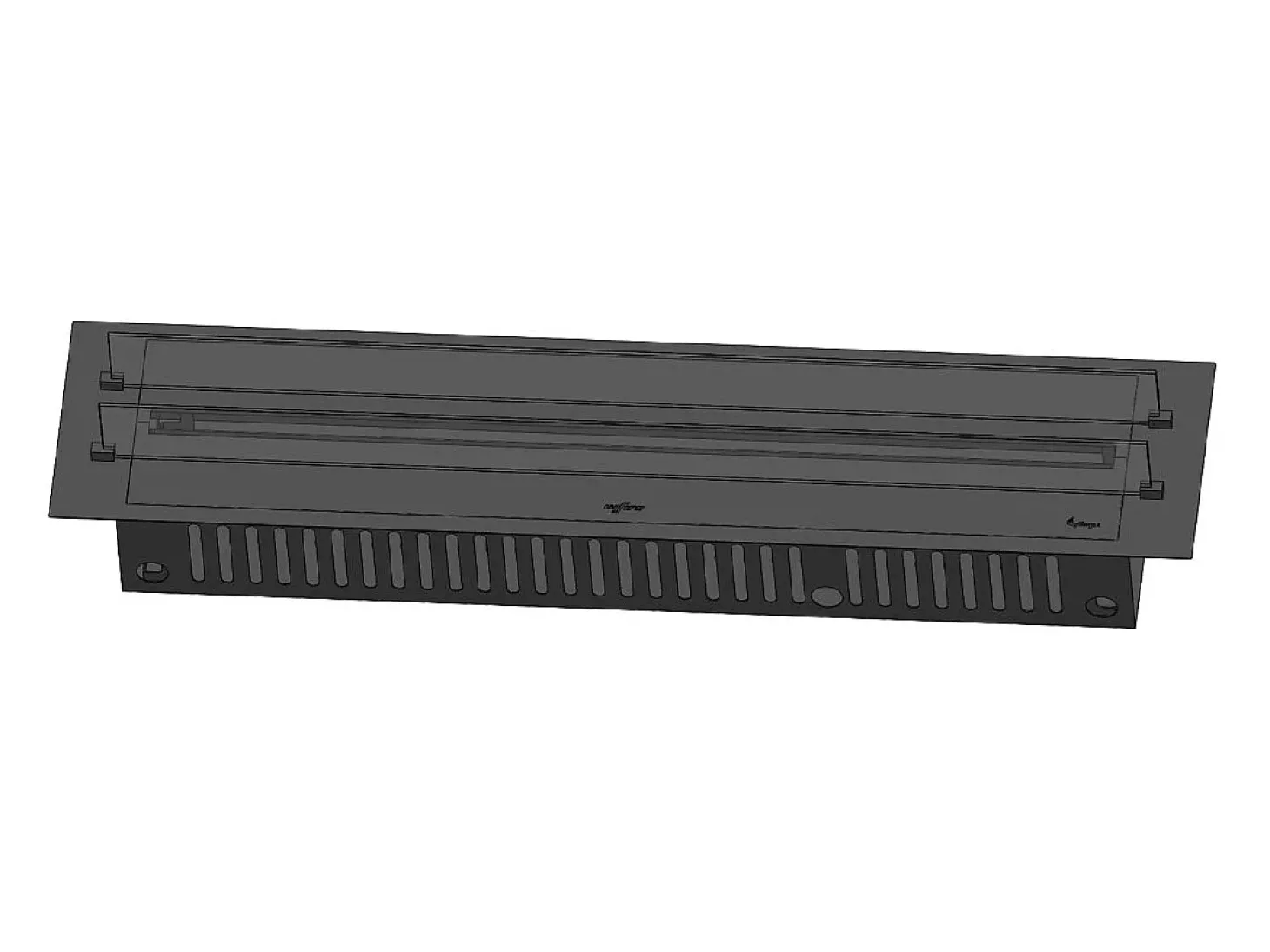 Invapo Insert 1800 Lareira embutida a vapor de água - Chama multicolorida, efeito 3D e controle por aplicativo, tanque de 3,6 l - 180 cm