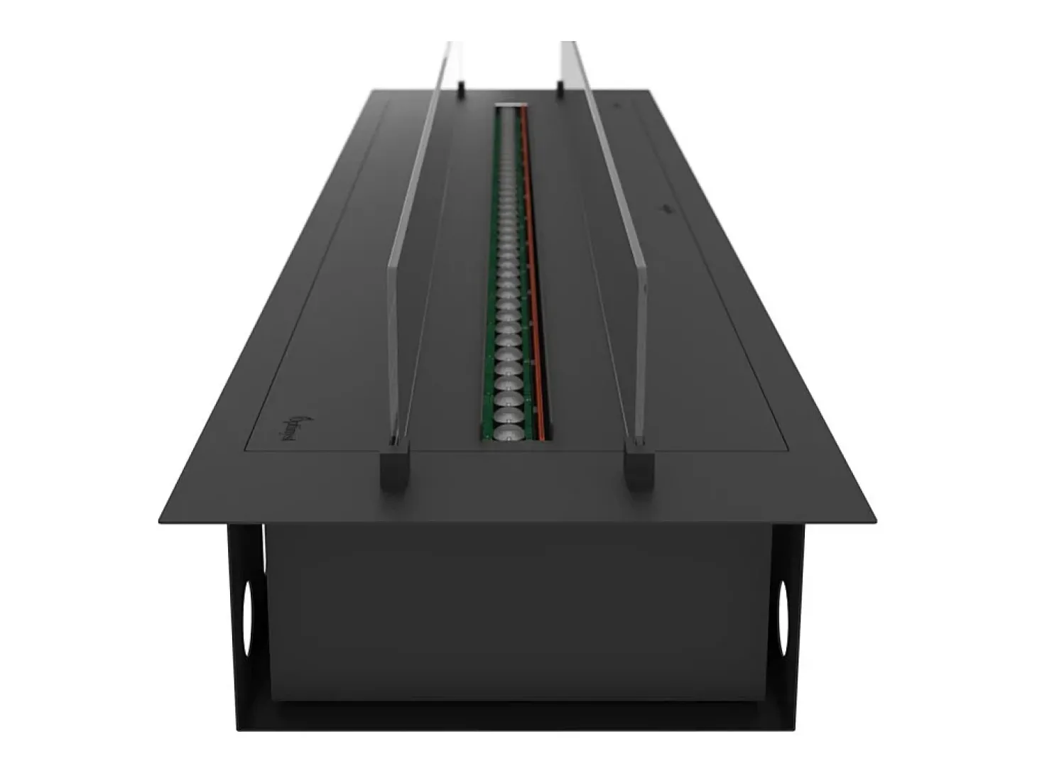 Invapo Insert 1800 Lareira embutida a vapor de água - Chama multicolorida, efeito 3D e controle por aplicativo, tanque de 3,6 l - 180 cm