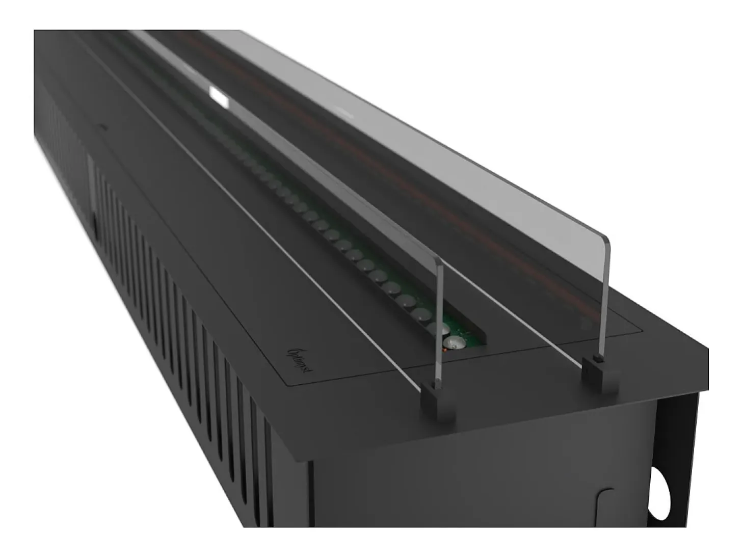 Invapo Insert 2200 Lareira embutida a vapor de água - Chama multicolorida, efeito 3D e controle por aplicativo, tanque de 4,8 l - 220 cm