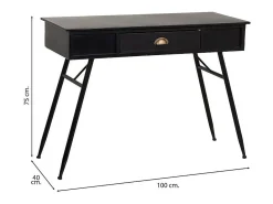 Kit de corredor em metal preto