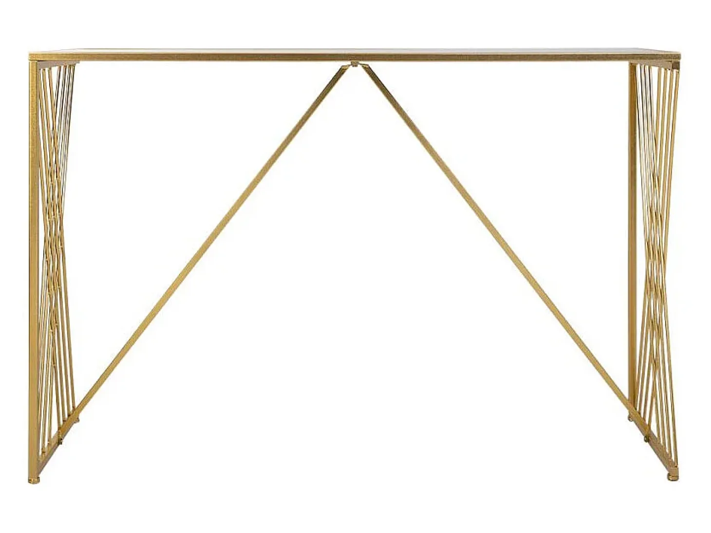 Kit para corredor em metal dourado