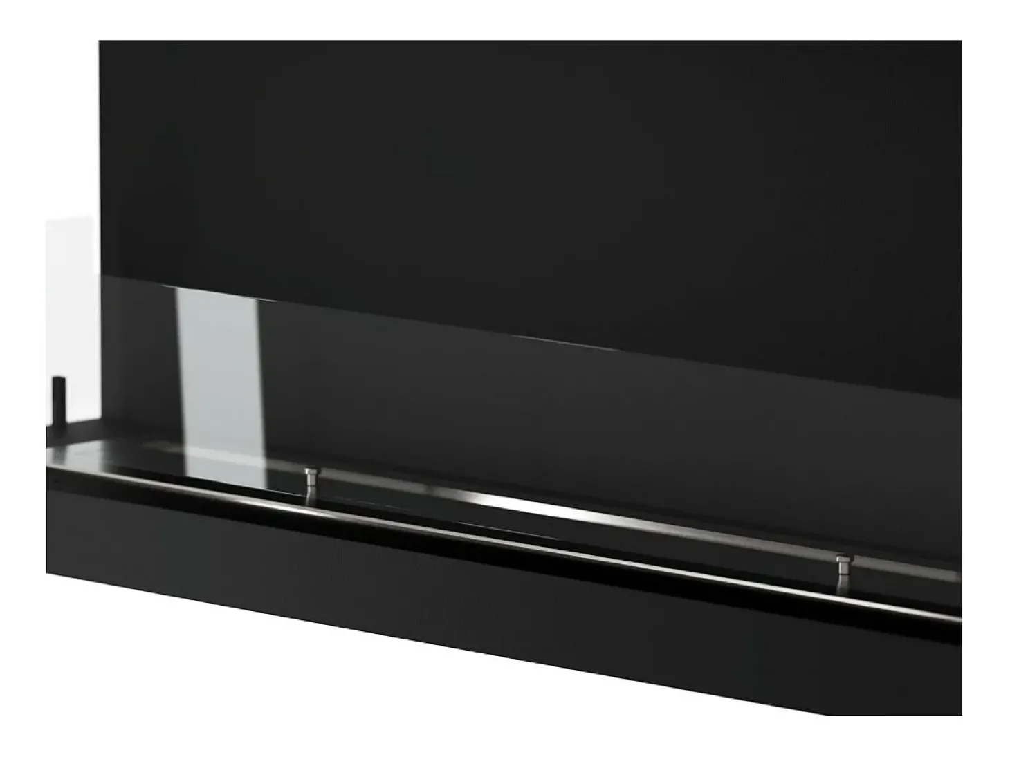 Lareira a Bioetanol de Design Integrado C1200 V.3 com Vidro Aberto em 3 Lados Queimador de 3 Litros