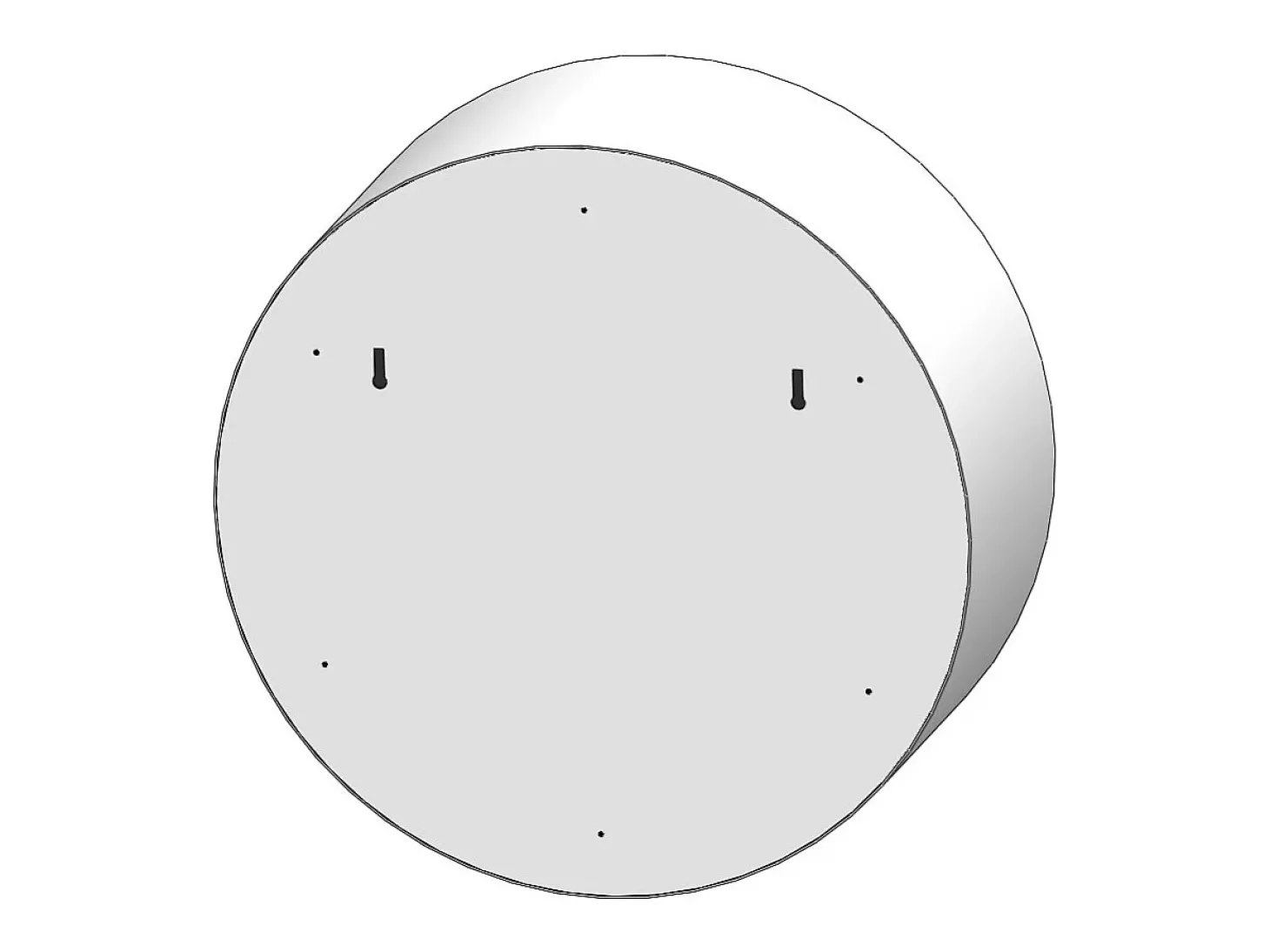 Lareira a bioetanol de parede Incyclorcle - Lareira bioetanol de design redondo para pendurar na parede d.72cm