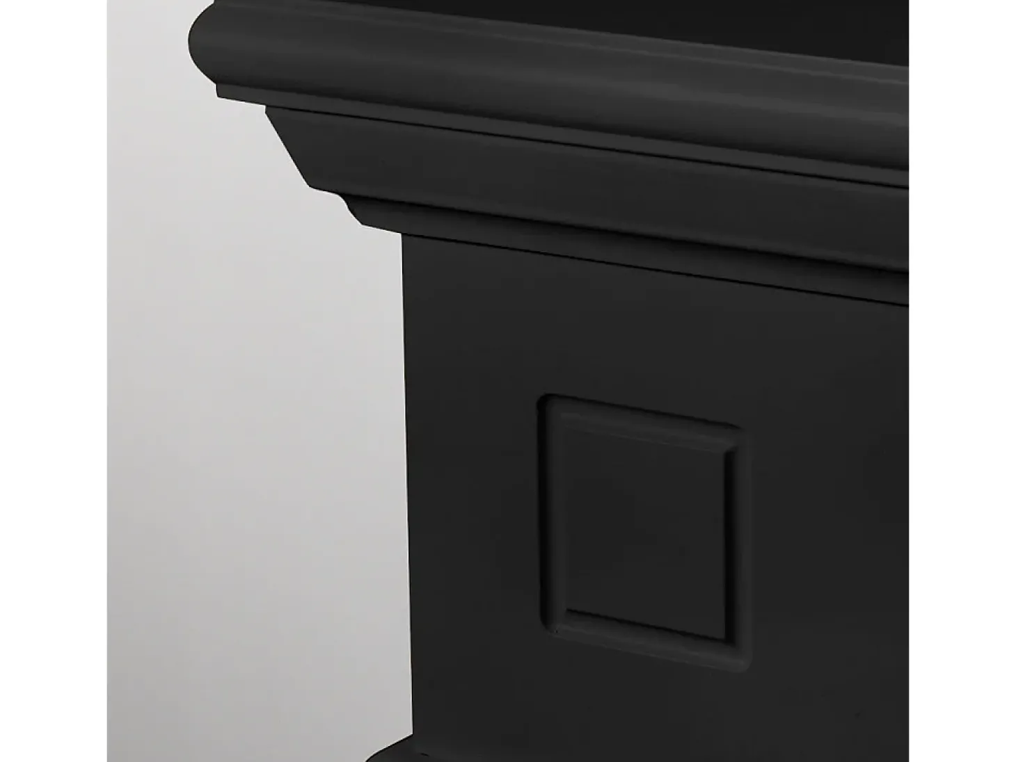Lareira a bioetanol de piso Cambridge em madeira preta 110x37x102h