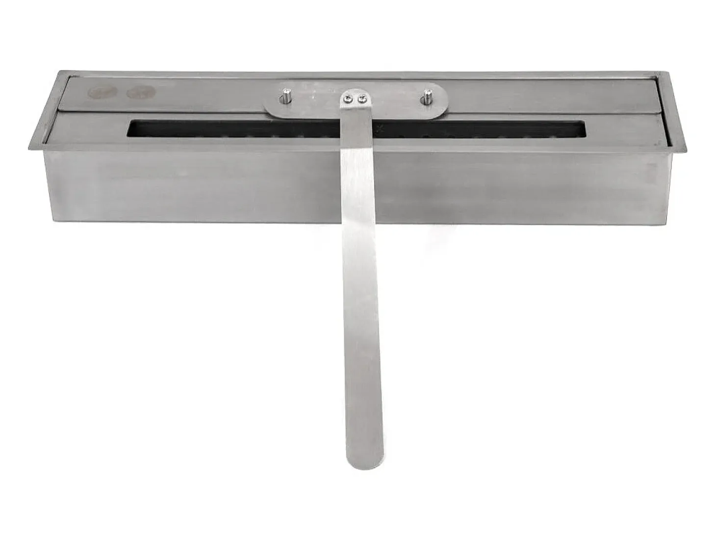Lareira a bioetanol de piso Cambridge em madeira branca 110x37x102h