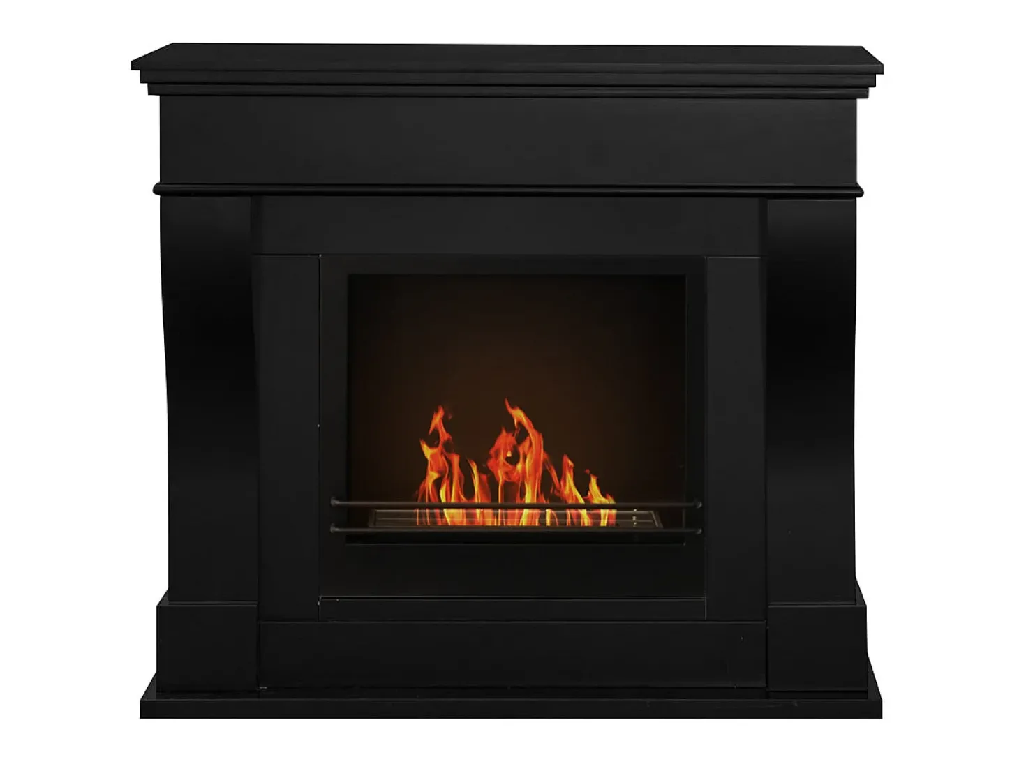 Lareira bioetanol de piso WASHINGTON Preto L111 x D43 x H99