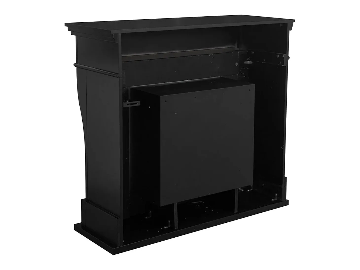 Lareira bioetanol de piso WASHINGTON Preto L111 x D43 x H99