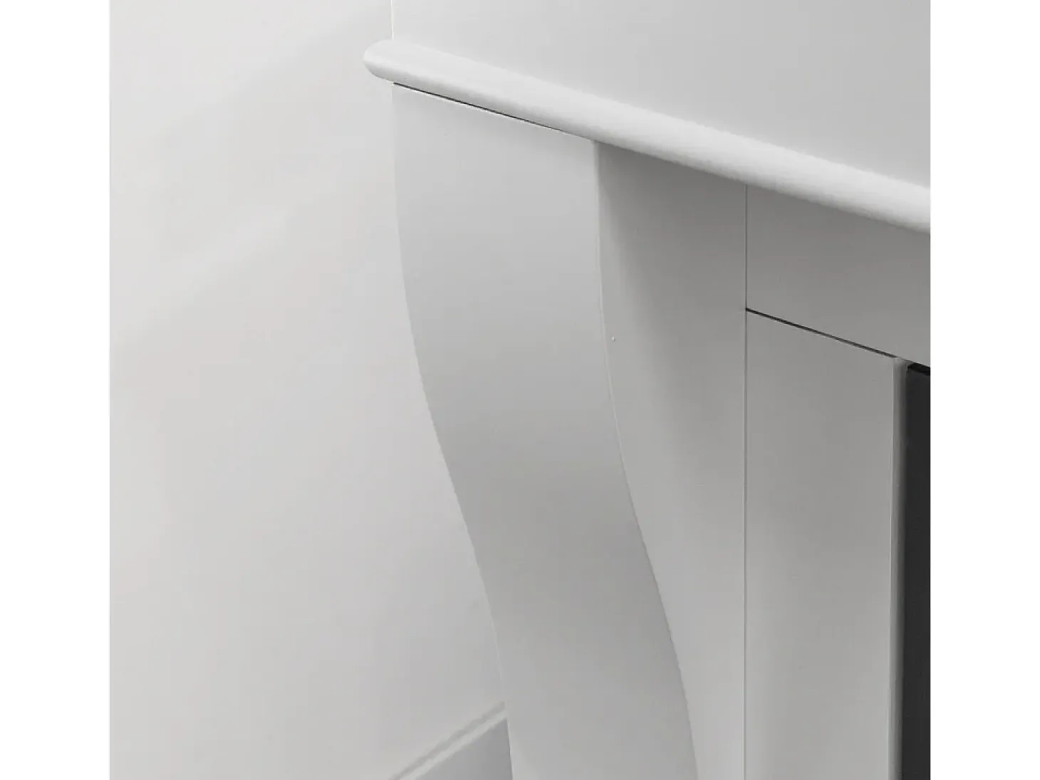 Lareira bioetanol de piso WASHINGTON Branco L111 x D43 x H99
