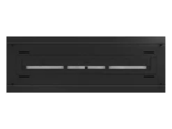 Lareira Bioetanol Embutida ou Independente Insert Black 1000 - Lareira Bioetanol Slim Black com Dois Painéis de Vidro, Tanque de 2L - 100cm
