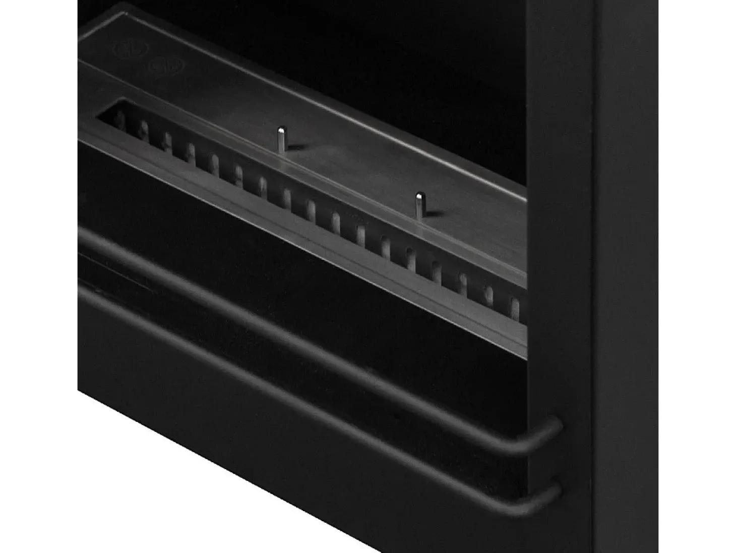 Lareira de canto a bioetanol piso de canto biolareira FORD Marrom L110 x D63 x H102