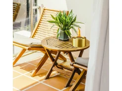 Lareira de mesa a bioetanol MARSIGLIA Gold, D16 x A27, para uso interno e externo.