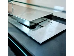 Lareira de piso a bioetanol para interior e exterior Giotto S Preto 100x30x70