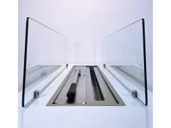 Lareira de piso a bioetanol para interior e exterior CARAVAGGIO Branco L100xD40xH40 cm