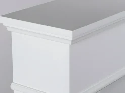Lareira eléctrica de pousar VESUVIA - com cobertura - C98 x L24 x A102.5cm - Branco
