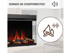 Lareira elétrica BALDERIA Athena smart 36 - Lareira embutida - Preto