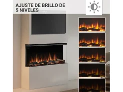 Lareira elétrica BALDERIA Athena smart 36 - Lareira embutida - Preto