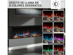 Lareira elétrica BALDERIA Athena smart 52 - Lareira embutida - Preto