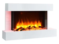 Lareira elétrica BALDERIA Aidan, lareira elétrica de parede, 2000 W - Branca