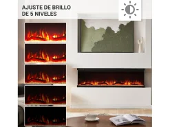 Lareira elétrica BALDERIA pure Orson 60 - Lareira de parede/embutida - Preto
