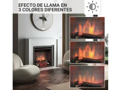 Lareira elétrica BALDERIA Calida 23 - Lareira embutida - Preto