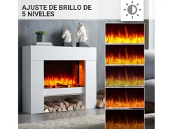 Lareira elétrica BALDERIA Naran - Lareira de chão - Branca