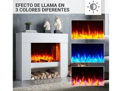Lareira elétrica BALDERIA Naran - Lareira de chão - Branca